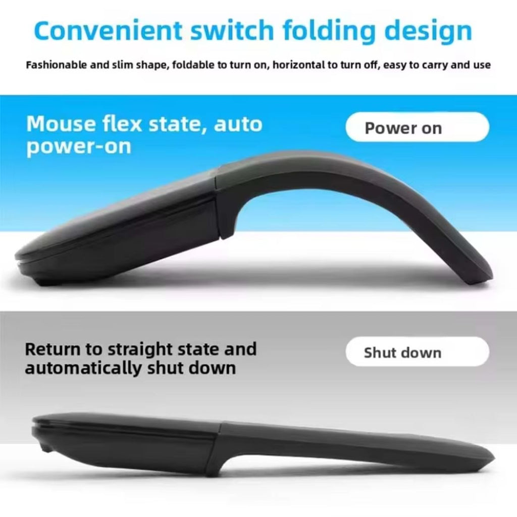 Ultra-Thin Foldable Ergonomic Bluetooth Mouse